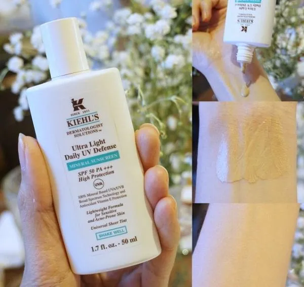 Review 3 loại kem chống nắng Kiehl's 