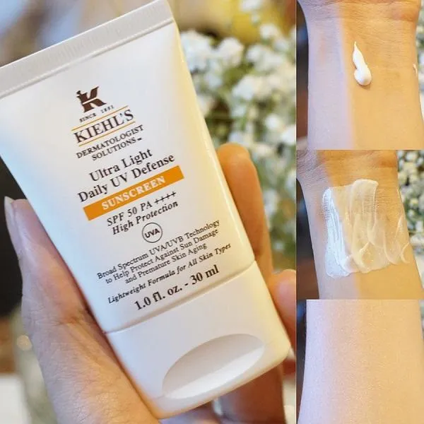 Review 3 loại kem chống nắng Kiehl's 