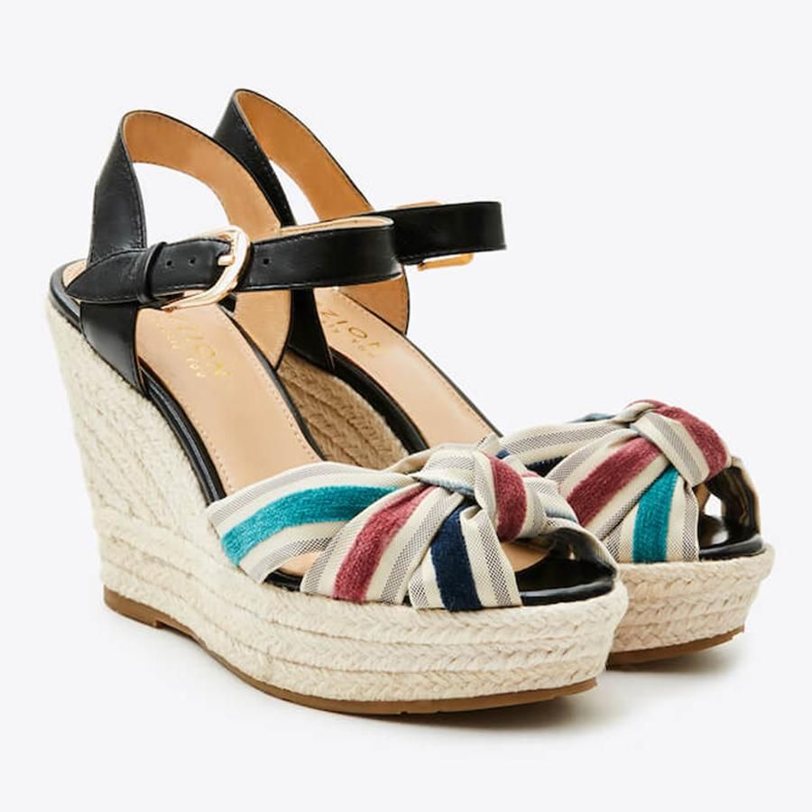 Sandal Nữ Đế Xuồng Pazzion 3907-1 Màu Đen Size 40 - Giày - Vua Hàng Hiệu