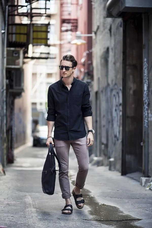 5+ cách lên đồ với dép nam Gucci chính hãng. Địa chỉ mua hàng auth uy tín - 2