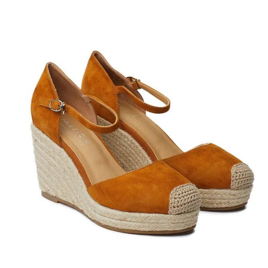 Sandal Nữ Đế Xuồng Pazzion 921-1 CAMEL Màu Nâu Size 39 - Giày - Vua Hàng Hiệu
