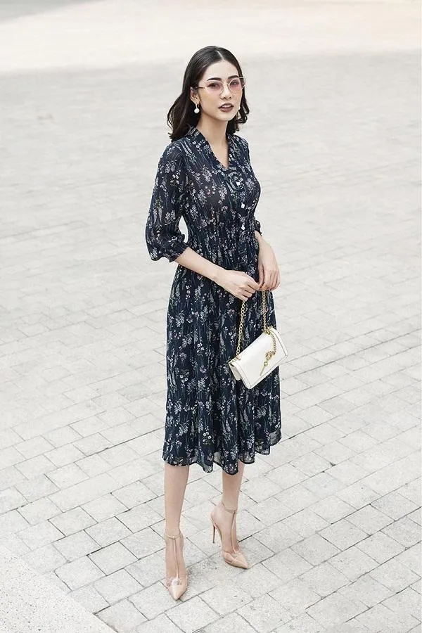 Gợi ý 9+ cách mặc đầm maxi mang giày gì và những phụ kiện đi kèm không thể thiếu - 20