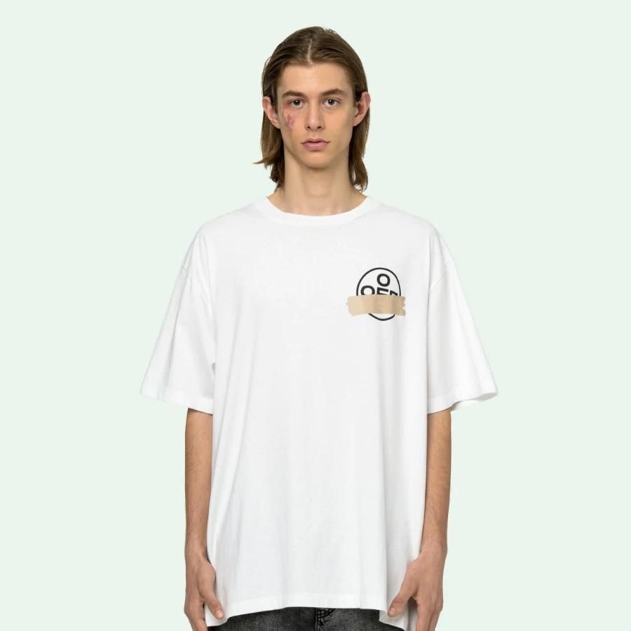 Áo Phông Off-White Tape Arrows S/S Over T-Shirt Màu Trắng - Thời trang - Vua Hàng Hiệu