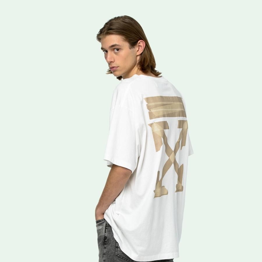 Áo Phông Off-White Tape Arrows S/S Over T-Shirt Màu Trắng - Thời trang - Vua Hàng Hiệu