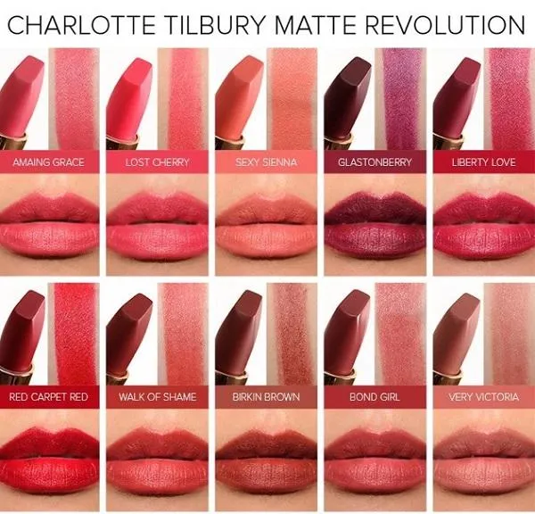 Review 15 màu son Charlotte Tilbury 