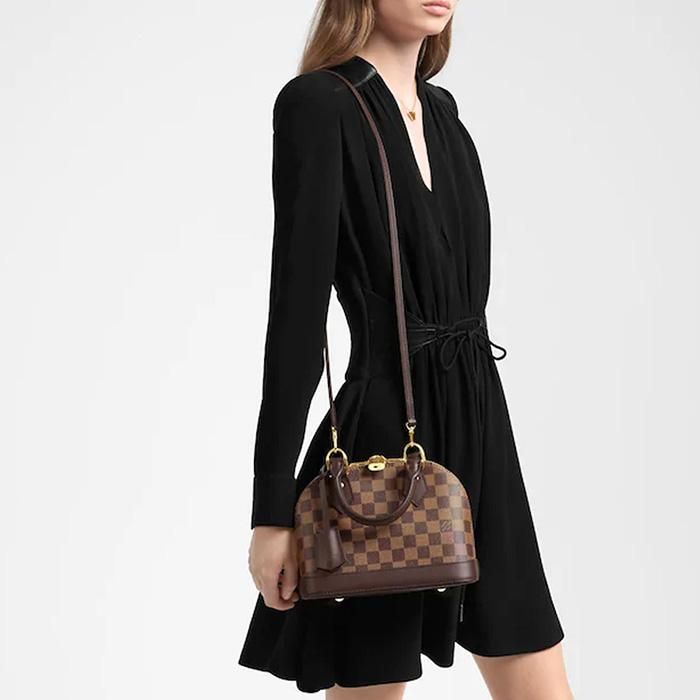 Túi Xách Nữ Louis Vuitton LV Alma BB Damier Ebene Màu Nâu - Túi xách - Vua Hàng Hiệu