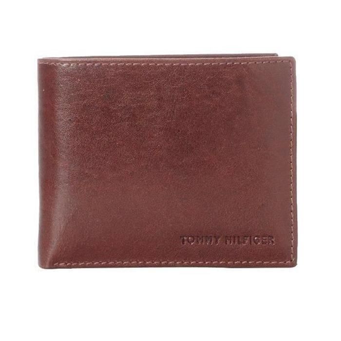 Ví Nam Tommy Hilfiger Men'sLeather Passcase Wallet With Removable Card - 31TL22X002 Màu Nâu - Túi xách - Vua Hàng Hiệu
