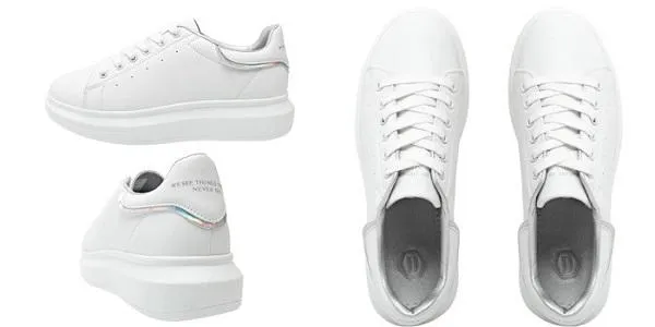 9 đôi giày thể thao sneaker nữ độn đế màu trắng HOT và trendy năm nay