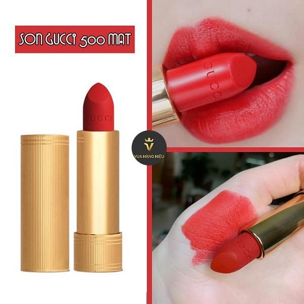 Review các màu Son Gucci Rouge À Lèvres Satin Lipstick vô cùng đẹp mua nhiều hiện nay