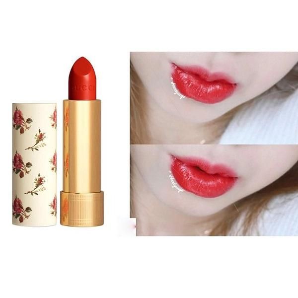 Review các màu Son Gucci Rouge À Lèvres Satin Lipstick vô cùng đẹp mua nhiều hiện nay