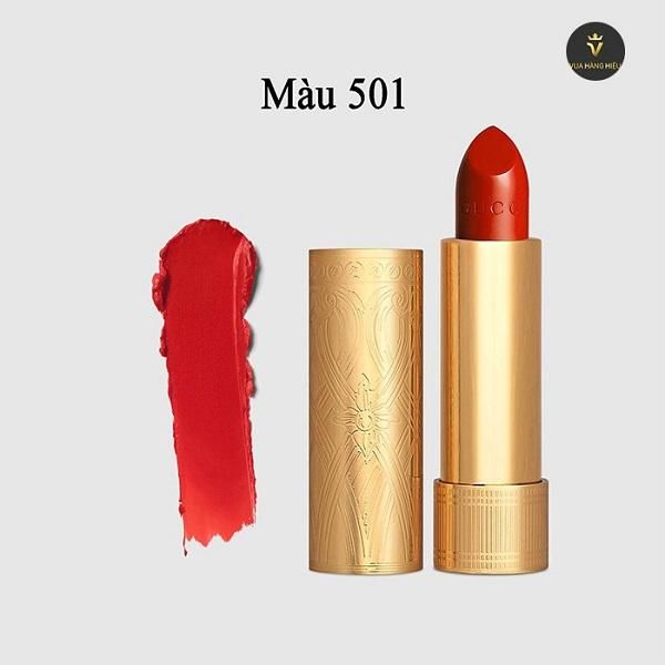 Review các màu Son Gucci Rouge À Lèvres Satin Lipstick vô cùng đẹp mua nhiều hiện nay
