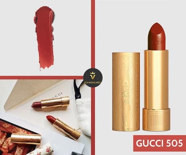 Review các màu Son Gucci Rouge À Lèvres Satin Lipstick vô cùng đẹp mua nhiều hiện nay