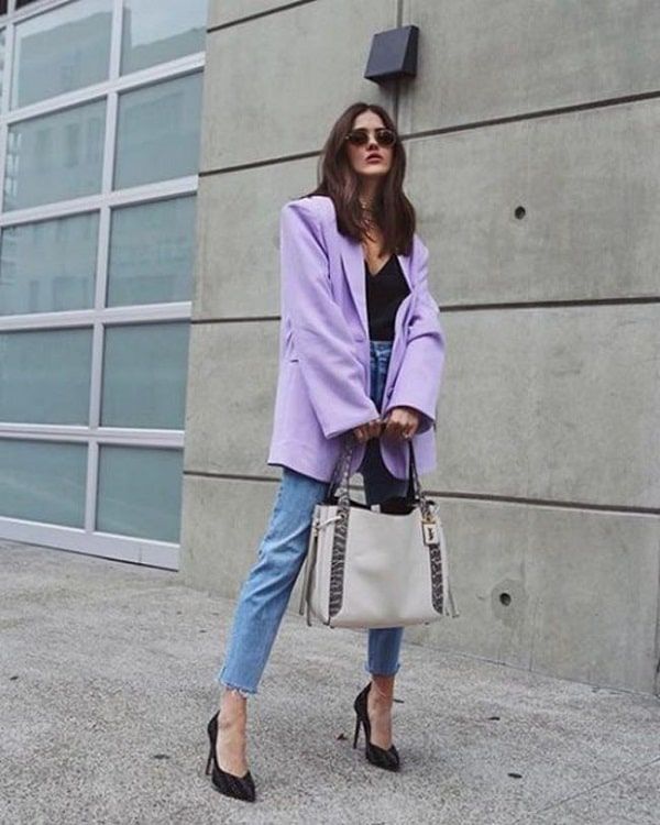 Bí quyết phối đồ áo màu tím mặc với quần gì để bắt kịp trend trendy