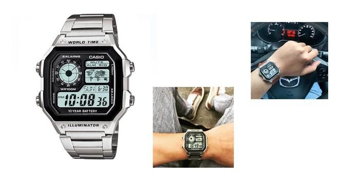 Clip hướng dẫn sử dụng Đồng Hồ Casio AE1200WHD-1AV Nam - 1