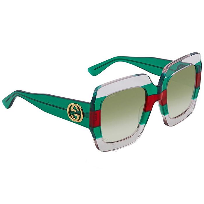 Kính Mát Gucci Green Gradient Square Sunglasses GG0178S 001 54 - Kính mắt - Vua Hàng Hiệu