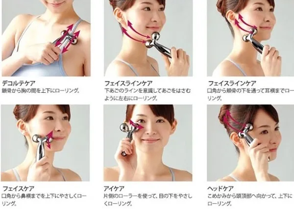 Review công dụng và cách dùng Refa Carat Face cây lăn massage mặt của hãng MTG - 11