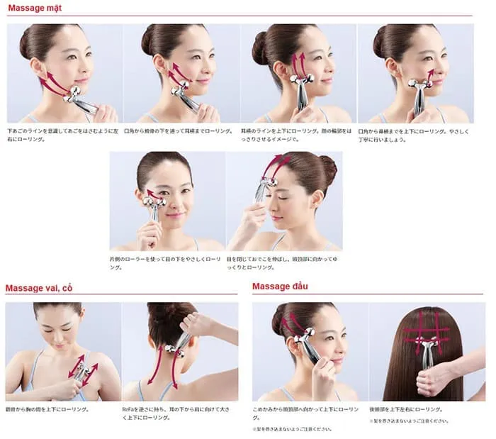 Review công dụng và cách dùng Refa Carat Face cây lăn massage mặt của hãng MTG - 21