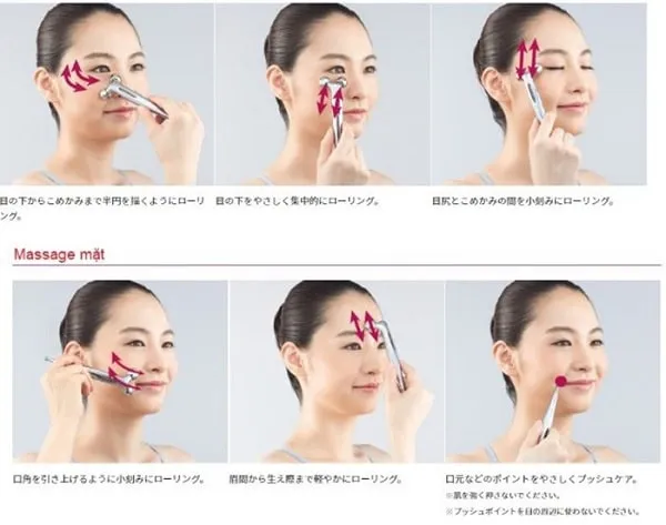 Review công dụng và cách dùng Refa Carat Face cây lăn massage mặt của hãng MTG - 15