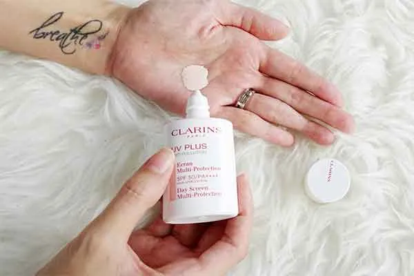 Kem Chống Nắng Clarins Rosy Glow UV Plus SPF 50 Màu Hồng 50ml - Kem chống nắng - Vua Hàng Hiệu