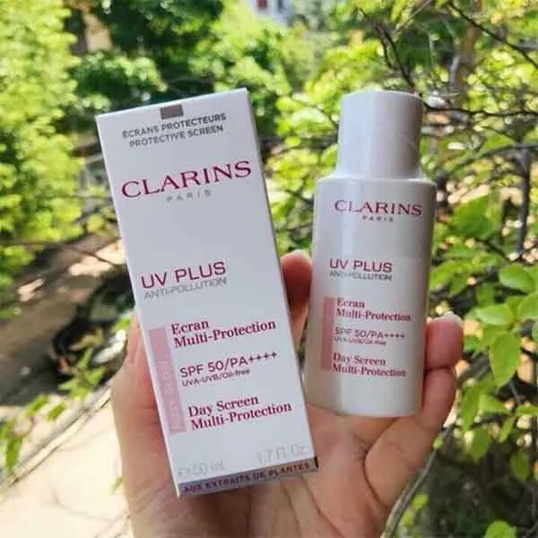 Kem Chống Nắng Clarins Rosy Glow UV Plus SPF 50 Màu Hồng 50ml - Kem chống nắng - Vua Hàng Hiệu