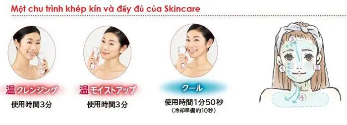 Review máy massage mặt Hitachi Hada Crie N5000, N4800, N4000 sau khi sử dụng
