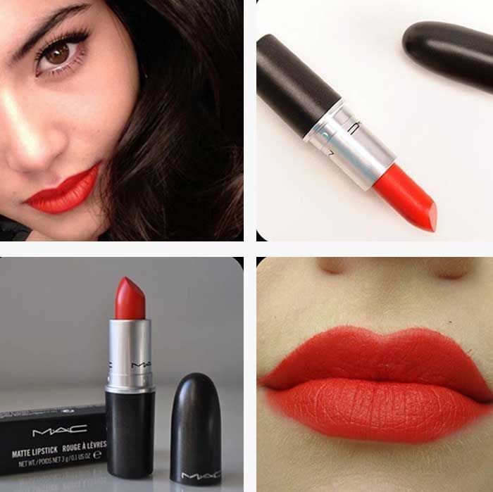 Son MAC Dangerous Dòng Retro Matte 702 Màu Đỏ Cam - Son Môi - Vua Hàng Hiệu