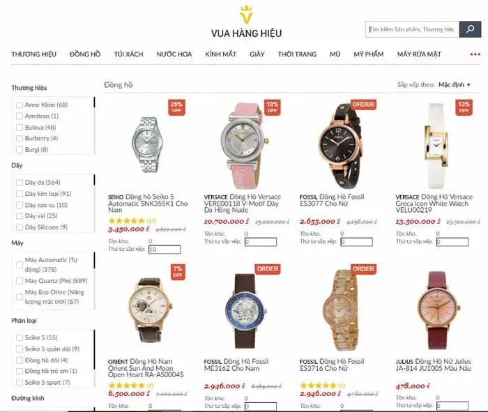 Top 13 trang web order mua đồng hồ hàng hiệu chính hãng quốc tế uy tín