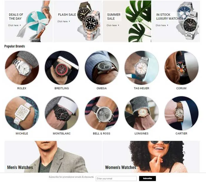 Top 13 trang web order mua đồng hồ hàng hiệu chính hãng quốc tế uy tín