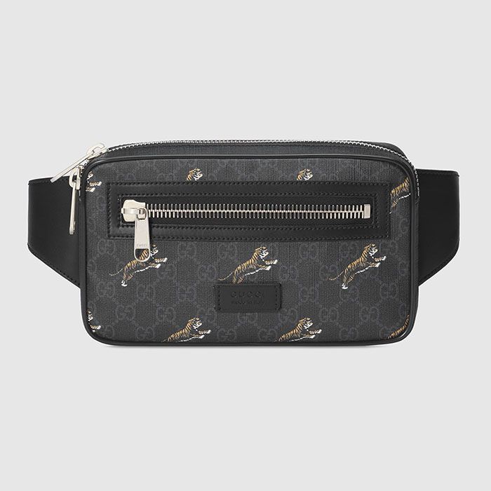 Túi Đeo Hông Gucci Bestiary Belt Bag With Tigers Màu Xám Đen - Túi xách - Vua Hàng Hiệu