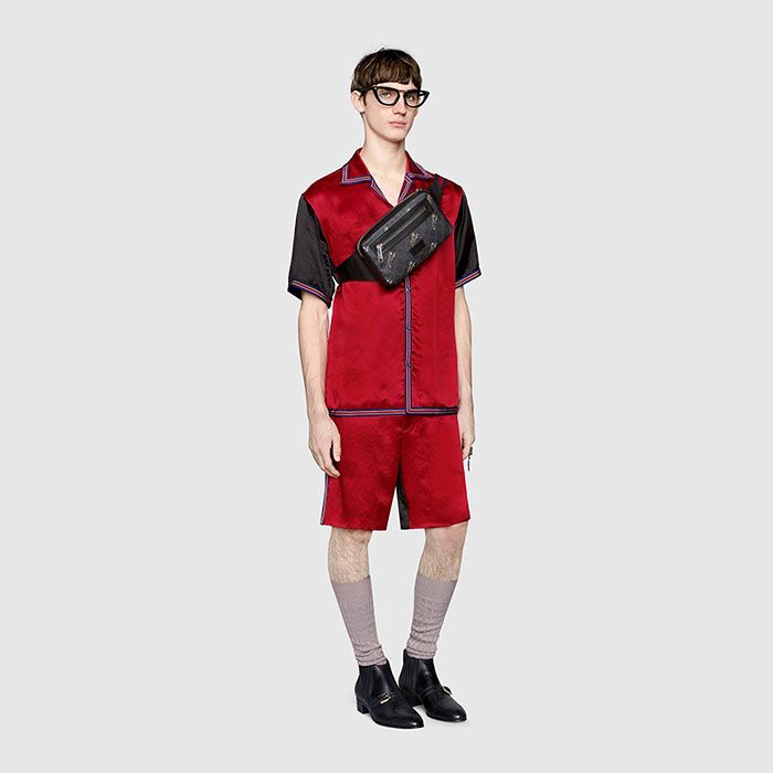 Túi Đeo Hông Gucci Bestiary Belt Bag With Tigers Màu Xám Đen - Túi xách - Vua Hàng Hiệu