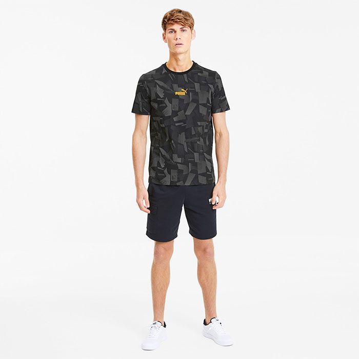 Áo Thun Puma Summer Print Men's Aop Tee Màu Xám Đen - Thời trang - Vua Hàng Hiệu
