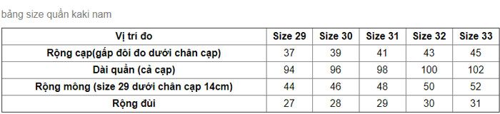 Cách chọn size quần nam rất chuẩn xác đầy đủ các loại