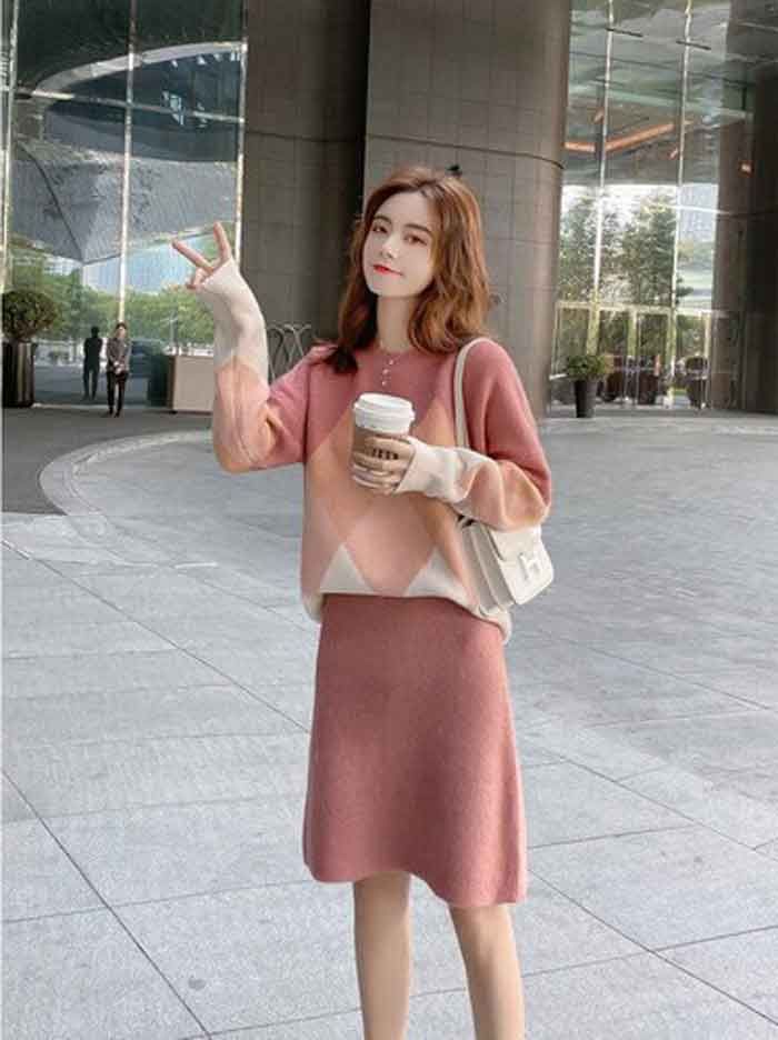 15 cách phối đồ cho chân váy len mặc với áo gì là chuẩn đẹp