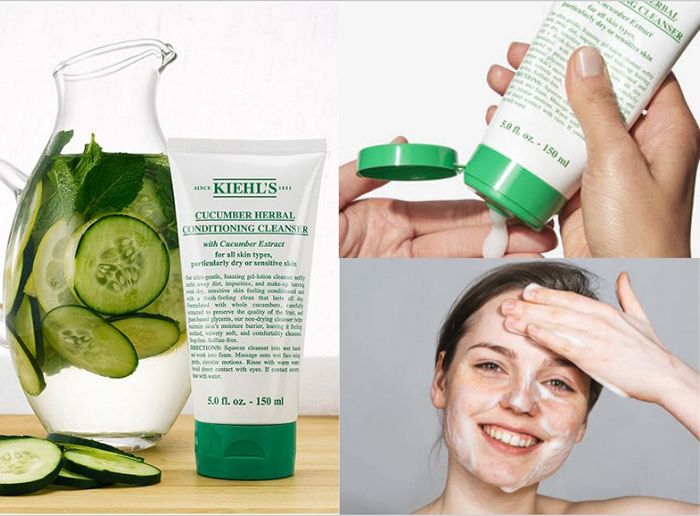 Sữa Rửa Mặt Dưa Leo Kiehl's Cucumber Herbal Conditioning Cleanser 150ml - Sữa Rửa Mặt - Vua Hàng Hiệu