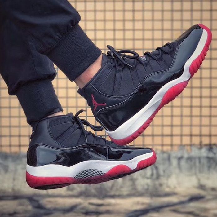 Giày Thể Thao Nike Jordan 11 Retro Playoffs Bred Màu Đen Size 42 - Giày - Vua Hàng Hiệu