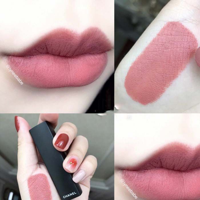 Son Lì Chanel Rouge Allure Velvet 102 Modern Màu Hồng Đất - Son Môi - Vua Hàng Hiệu