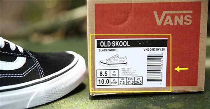 10 cách phân biệt giày Vans chính hãng thật giả rất chuẩn xác