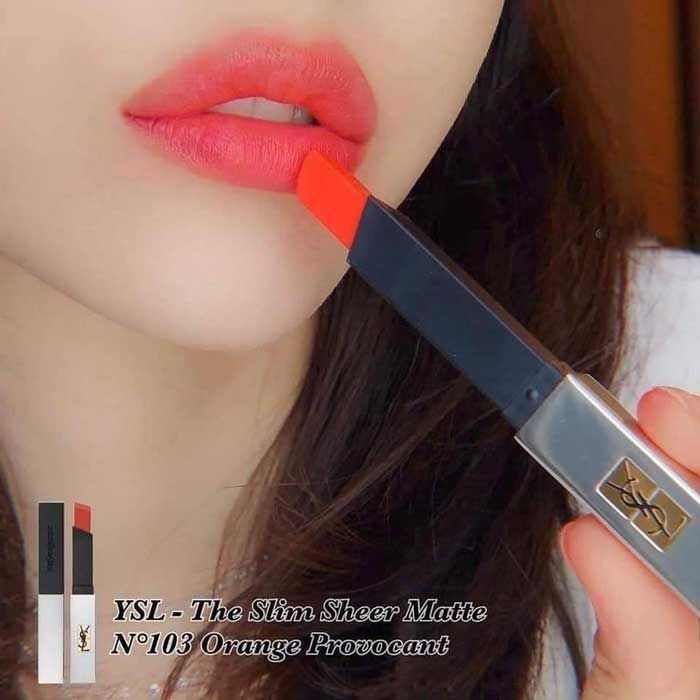 Review top 6 màu son YSL The Slim Sheer vỏ bạc vô cùng đẹp