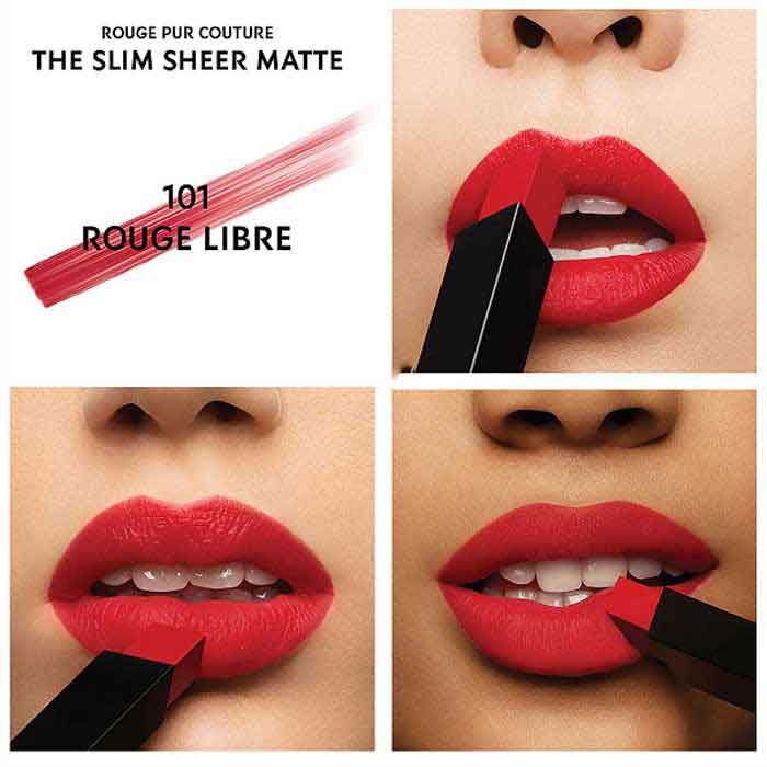Review top 6 màu son YSL The Slim Sheer vỏ bạc vô cùng đẹp