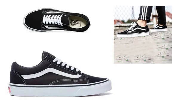 Giày Sneakers Vans Old Skool Black/White VN000D3HY28 Màu Đen Trắng Size 39 - Giày - Vua Hàng Hiệu
