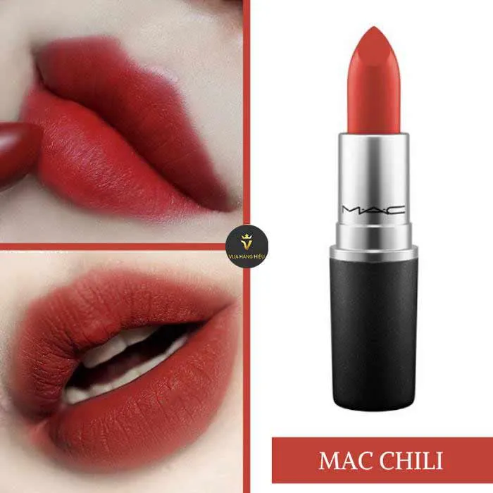 Review so sánh son MAC Ruby Woo và MAC Chili rất chi tiết