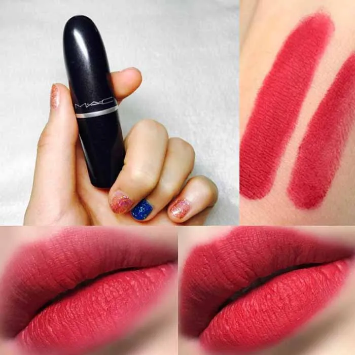 Review so sánh son MAC Ruby Woo và MAC Chili rất chi tiết