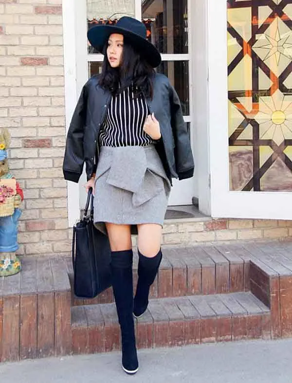 8 cách mix đồ với giày boots cao cổ sành điệu và tôn dáng