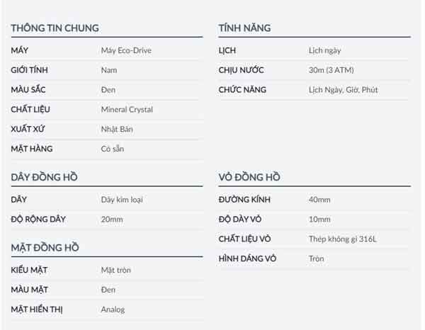 Top 7+ đồng hồ Citizen dây kim loại cho nam chất lượng giá dưới 5 triệu