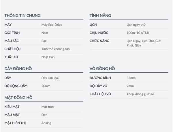 Top 7+ đồng hồ Citizen dây kim loại cho nam chất lượng giá dưới 5 triệu