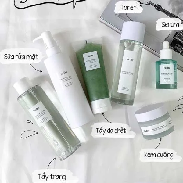 Review 7 mỹ phẩm Huxley được nhiều khách hàng yêu thích dưỡng ẩm, dưỡng trắng và chống lão hóa