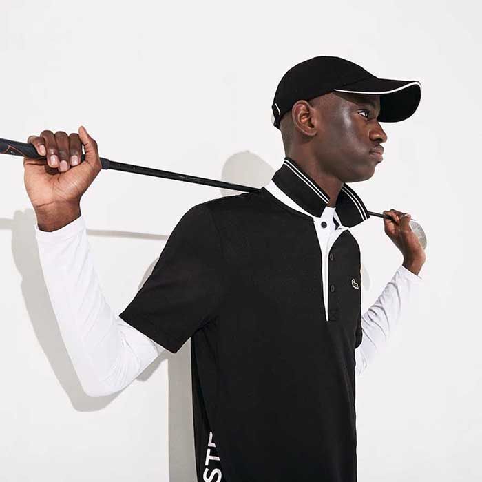 Áo Polo Men's Lacoste Sport Signature Breathable Golf Polo Shirt Marine Màu Đen Size M - Thời trang - Vua Hàng Hiệu