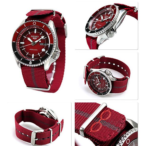 Đồng Hồ Seiko 5 Sports Uchiha Sarada Limited Edition SRPF67K1 Màu Đỏ - Đồng hồ - Vua Hàng Hiệu