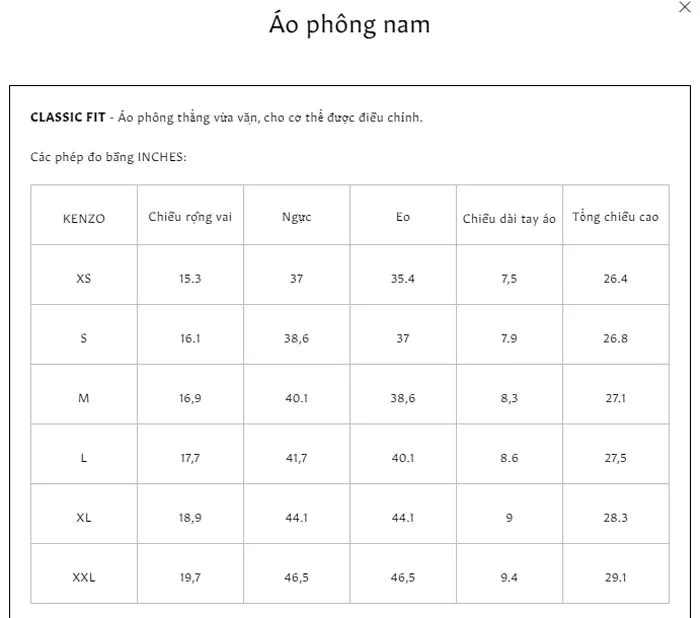 Cách chọn size áo thun nam chuẩn theo số đo Việt Nam và quốc tế