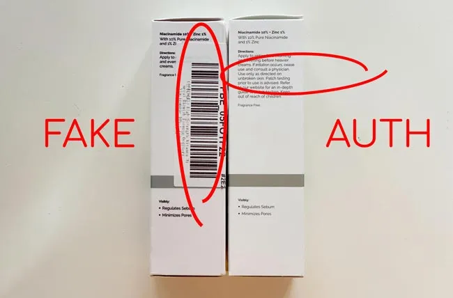 11 cách phân biệt mỹ phẩm The Ordinary Thật-Giả chuẩn xác